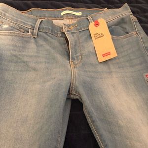 Light blue skinny jeans